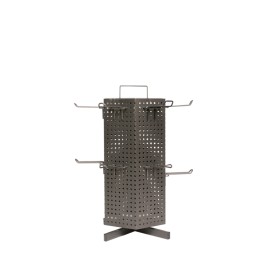 EXPOSITOR MERCHANDISING SOBREMESA 6 CARAS GIRATORIO NEGRO