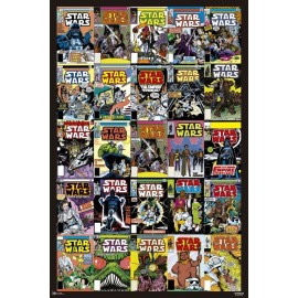 POSTER STAR WARS CLASSIC PORTADAS COMIC