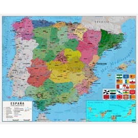 MINI POSTER MAPA DE ESPAÑA