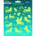PEGATINAS CLASSY UNICORNIOS BRILLO EN LA OSCURIDAD