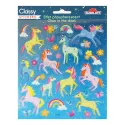 PEGATINAS CLASSY UNICORNIOS COLORES BRILLO EN LA OSCURIDAD
