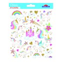 PEGATINAS CLASSY CASTILLO Y UNICORNIOS GLITTER