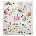 PEGATINAS CLASSY CASTILLO Y UNICORNIOS GLITTER
