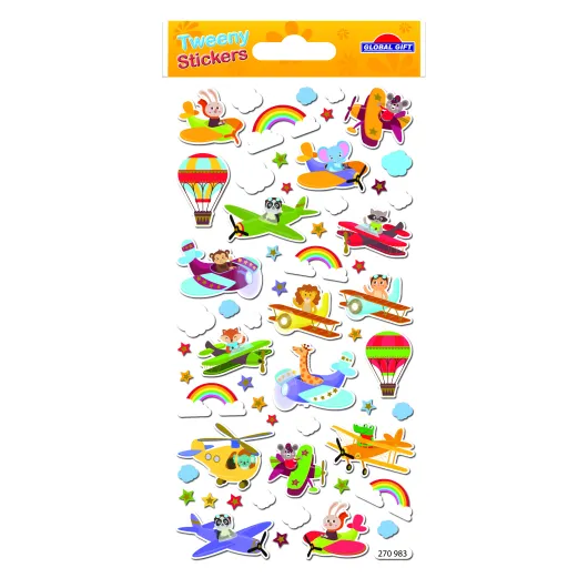 PEGATINAS TWEENY FOAMY AVIACION