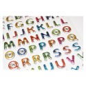 PEGATINAS TWEENY FOAMY LETRAS Y NUMEROS COLORES BRILLO