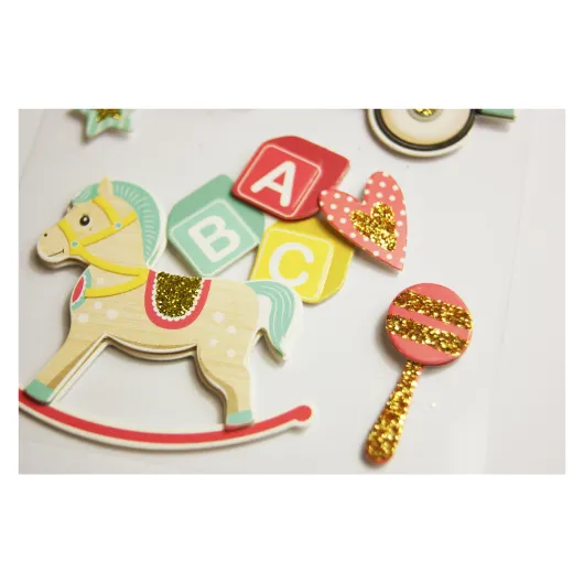 PEGATINAS SCENY SCRAP & DECO CARRUSEL RELIEVE