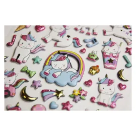 PEGATINAS TWEENY FOAMY UNICORNIOS GLITTER