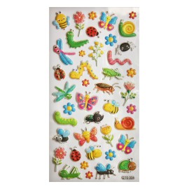 PEGATINAS TWEENY FOAMY INSECTOS GLITTER