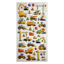 PEGATINAS TWEENY FOAMY CONSTRUCCION