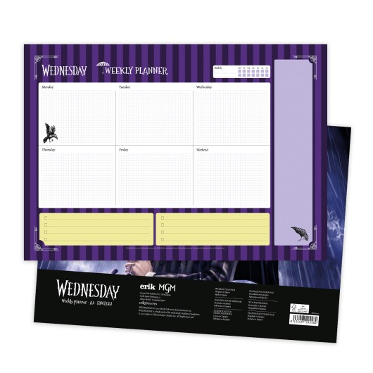 BLOC PLANIFICADOR SEMANAL A3 WEDNESDAY