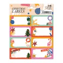 ETIQUETAS ADHESIVAS NAVIDAD HAPPY HOLIDAYS