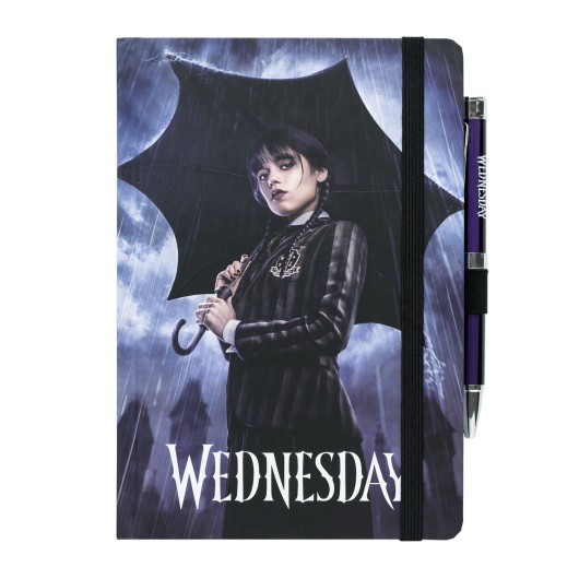 QUADERNO PREMIUM A5 CON PENNA PROIETTORE MERCOLEDÍ ADDAMS