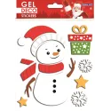 ADESIVI GEL DECO NATALE PUPAZZO DI NEVE