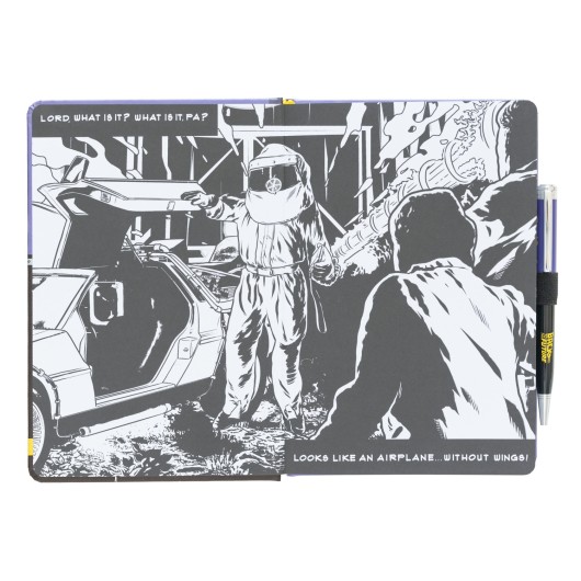 QUADERNO PREMIUM A5 CON PENNA BACK TO THE FUTURE