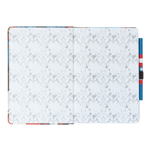 QUADERNO PREMIUM A5 CON PENNA MARVEL CAPITAN AMERICA - UNIFORME
