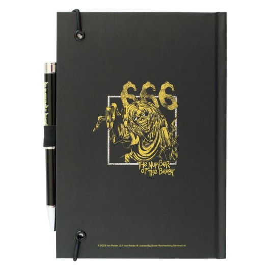QUADERNO PREMIUM A5 CON PENNA PROIETTORE IRON MAIDEN