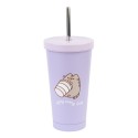 BICCHIERE IN ACCIAIO CON CANNUCCIA PUSHEEN MOMENTS