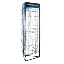 ESPOSITORE A PARAVENTO TRIANGOLARE CALENDARI 30X30 NERO (SENZA MERCE)