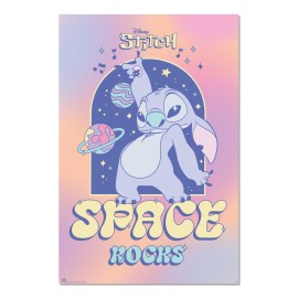POSTER DISNEY STITCH SPACE ROCKS
