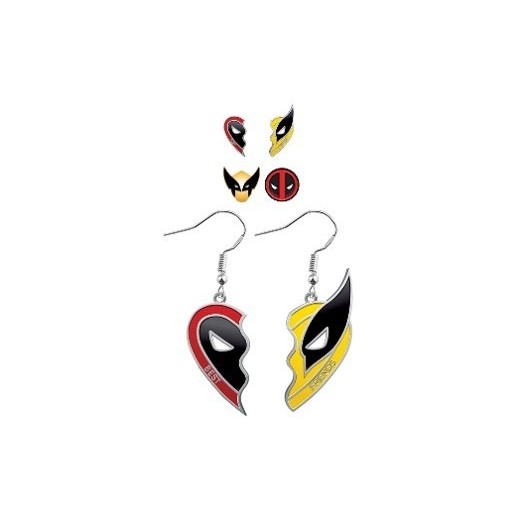 SET DI 3 PENDENTI MARVEL DEADPOOL E WOLVERINE