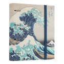 RACCOGLITORE A 4 ANELLI HOKUSAI LA GRANDE ONDA DI KANAGAWA