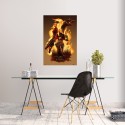POSTER IL TRONO DI SPADE HOUSE OF THE DRAGON FIRE AND BLOOD