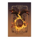 POSTER IL TRONO DI SPADE HOUSE OF THE DRAGON FIRE WILL REIGN