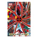 POSTER MARVEL DEADPOOL PRIMA PAGINA FUMETTO 30 ANNI