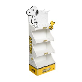 Expositor Snoopy para tienda con estantes display vertical sin productos
