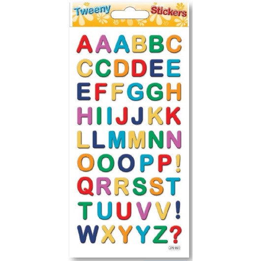 ADESIVI TWEENY FOAMY LETTERE E NUMERI OLOGRAFICI