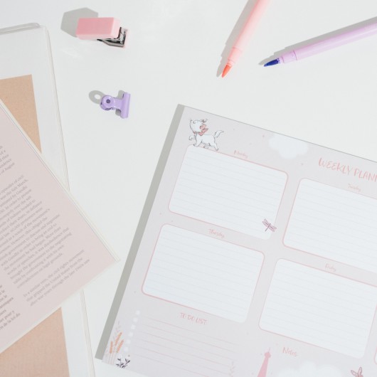 BLOCK PLANNER SETTIMANALE A4 DISNEY BONJOUR MINOU