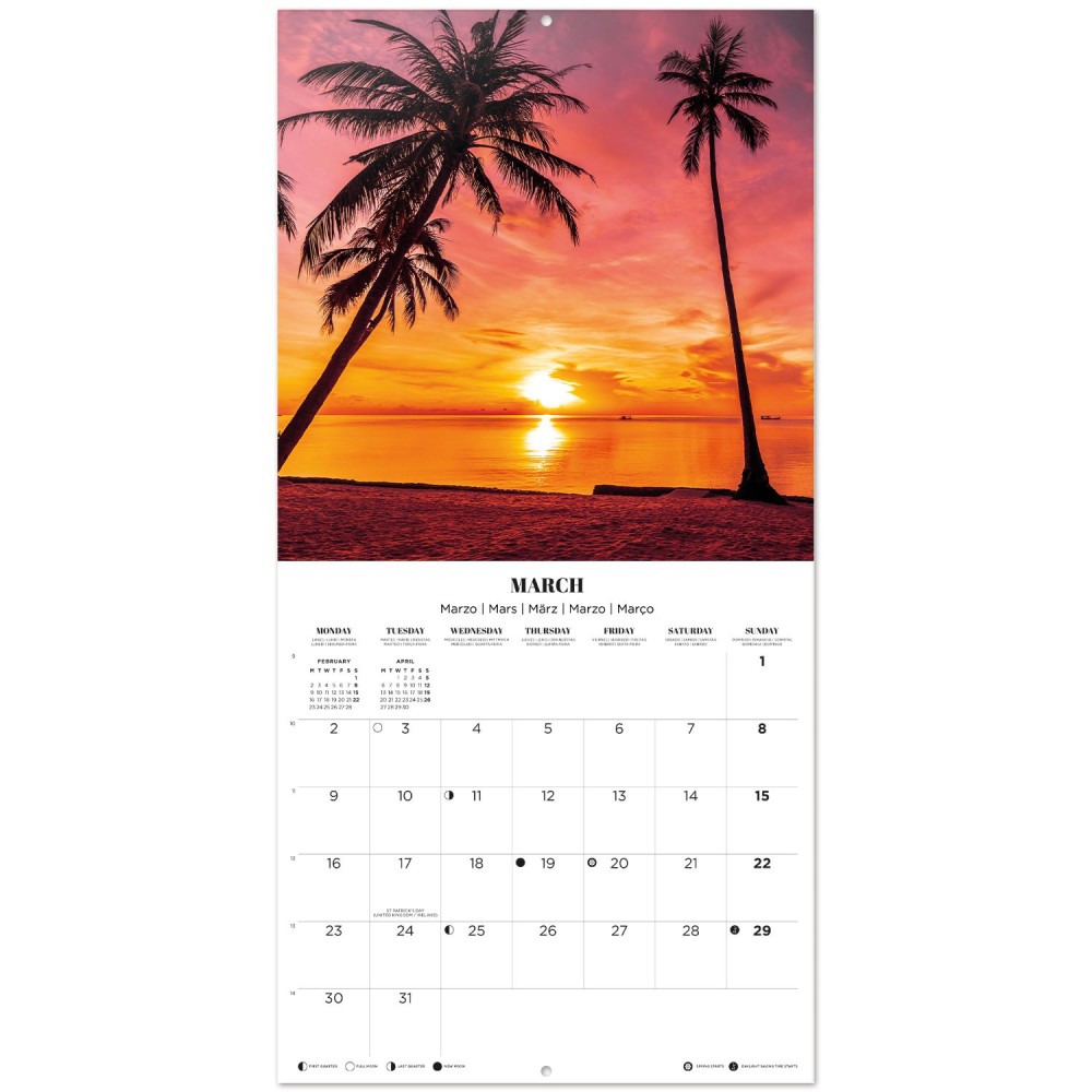 CALENDARIO 2026 30X30 TROPICAL PARADISE