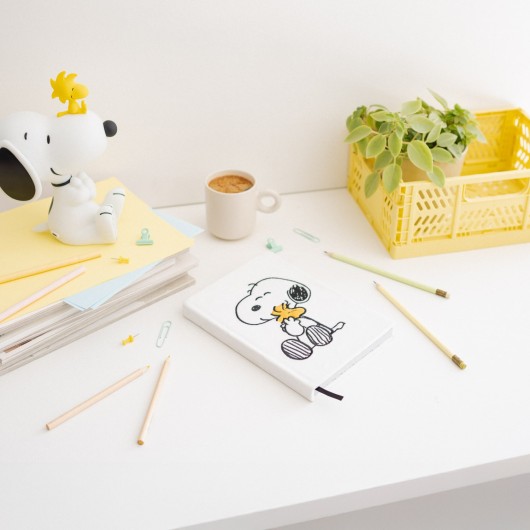 QUADERNO PREMIUM A5 COPERTINA FELPATA SNOOPY