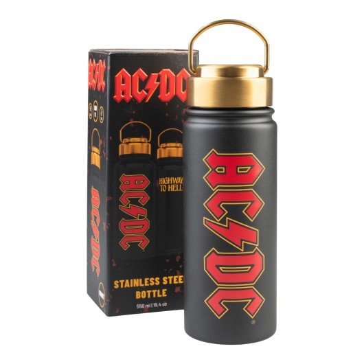 BOTTIGLIA METALLICA TERMICA HOT&COLD 550ML AC/DC