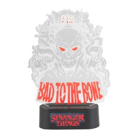 LAMPADA LED DA TAVOLO STRANGER THINGS BAD TO THE BONE 2