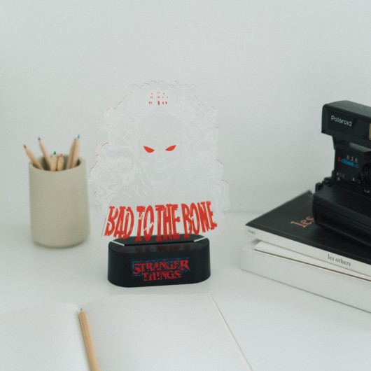 LAMPADA LED DA TAVOLO STRANGER THINGS BAD TO THE BONE