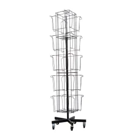 ESPOSITORE CALENDARI GIREVOLE 4 FACCE NERO C-20 (SENZA MERCE)
