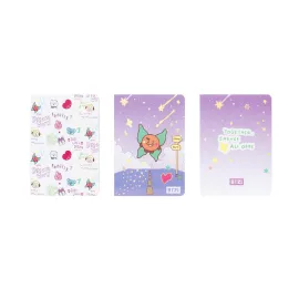 PACK 3 QUADERNI A6 BT21 THE JOURNEY SHOOKY 2