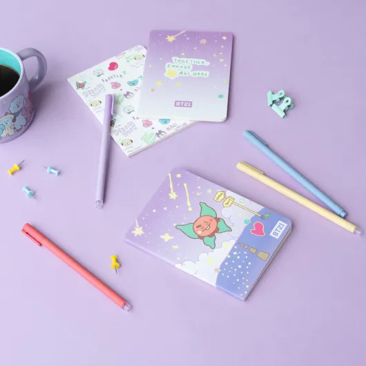 PACK 3 QUADERNI A6 BT21 THE JOURNEY SHOOKY