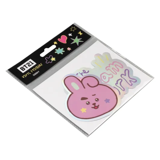 PACK 2 ADESIVI IN VINILE BT21 THE JOURNEY COOKY