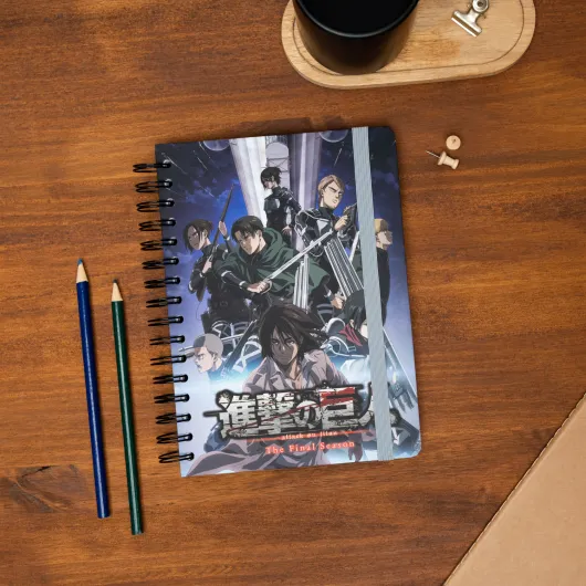 QUADERNO COPERTINA RIGIDA A5 ATTACK ON TITAN