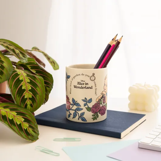 PORTAMATITE IN CERAMICA ALICE NEL PAESE DELLE MERAVIGLIE