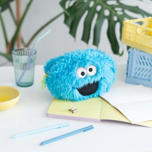ASTUCCIO IN PELUCHE SESAME STREET COOKIE MONSTER