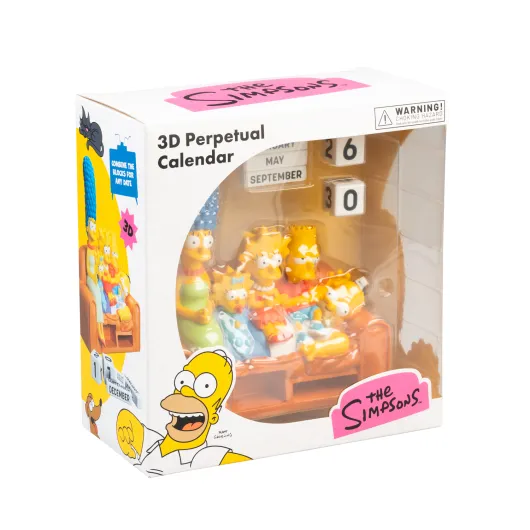 CALENDARIO PERPETUO 3D THE SIMPSONS FAMIGLIA
