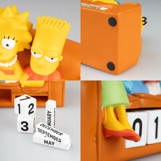 CALENDARIO PERPETUO 3D THE SIMPSONS FAMIGLIA