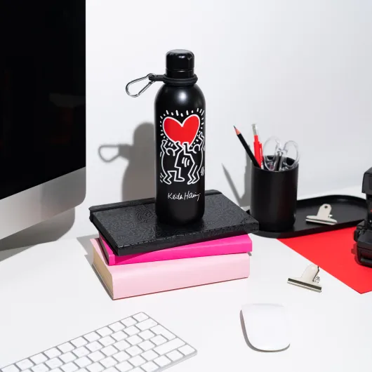 BOTTIGLIA METALLICA TERMICA HOT&COLD 500ML KEITH HARING