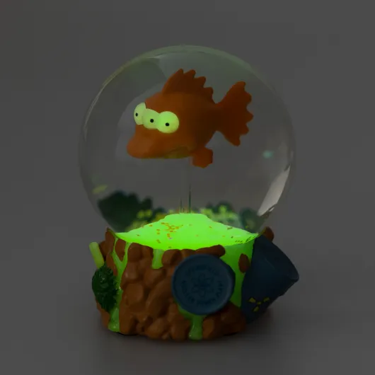 PALLA DI VETRO THE SIMPSONS BLINKY PESCE CON TRE OCCHI