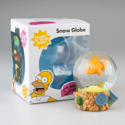 PALLA DI VETRO THE SIMPSONS BLINKY PESCE CON TRE OCCHI
