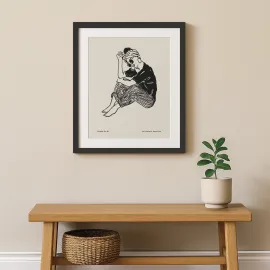 CORNICE 40X50 CM MDF NERO 2