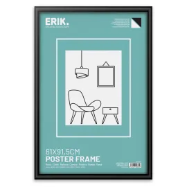 CORNICE POSTER 61X91,5 CM MDF NERO CURVO